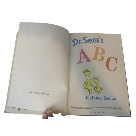 Dr. Seuss’s ABC Book Club Edition 1963 Beginner Books Vintage Children’s Classic - Picture 8 of 8